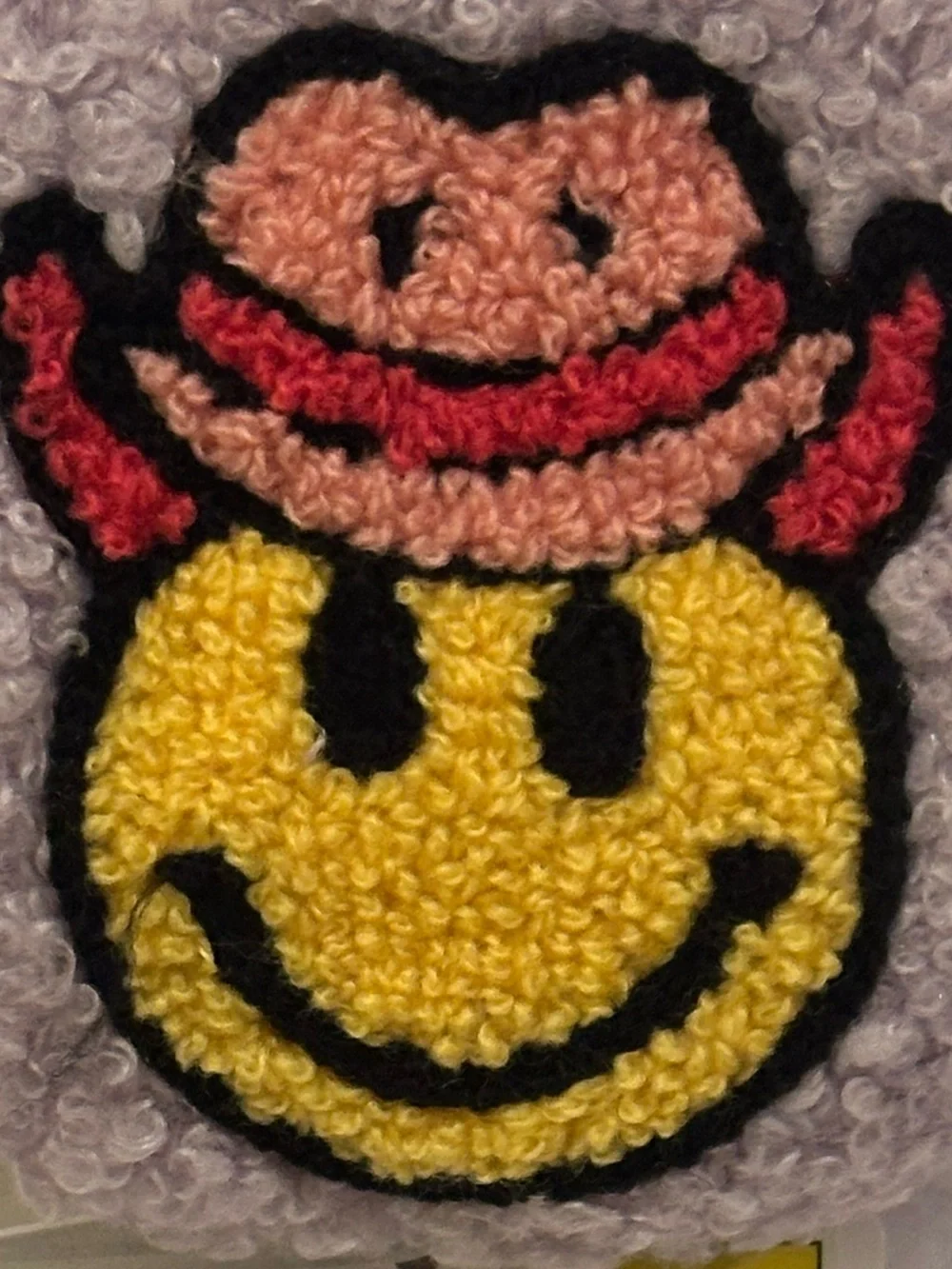 💥 $5 if bundled Girls Plush Slipper Socks Shoe Size Toddler 12-13 Smiley Cowgirl